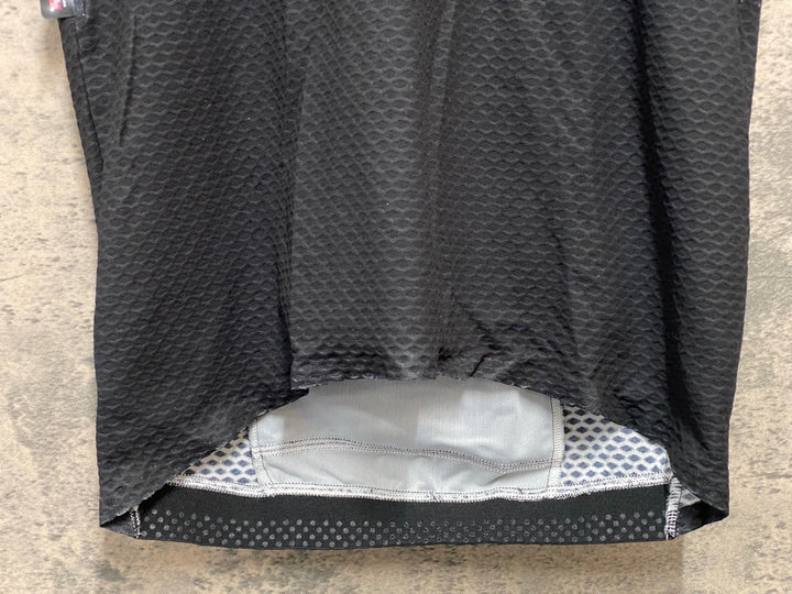 JY645 アソス ASSOS EQUIPE RSR 半袖 ジップレス サイクルジャージ 白 黒 L