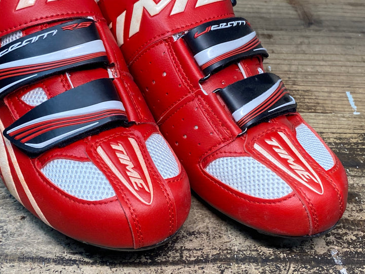 JR491 タイム TIME ULTEAM RS CARBON ビンディングシューズ 赤 EU39