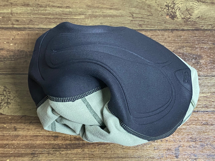KM717 パスノーマルスタジオ PAS NORMAL STUDIOS ESSENTIAL THERMAL LONG BIBS ビブタイツ 緑 S 裏起毛