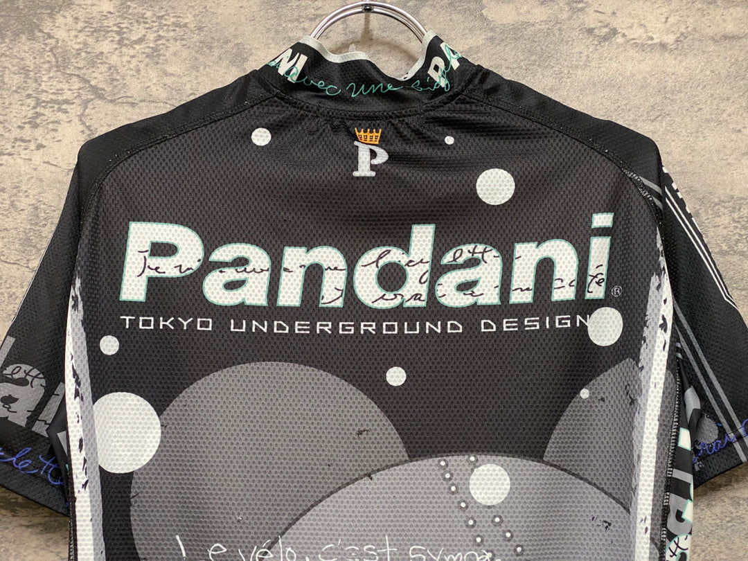 JP130 パンダーニ Pandani 半袖 サイクルジャージ 黒 M