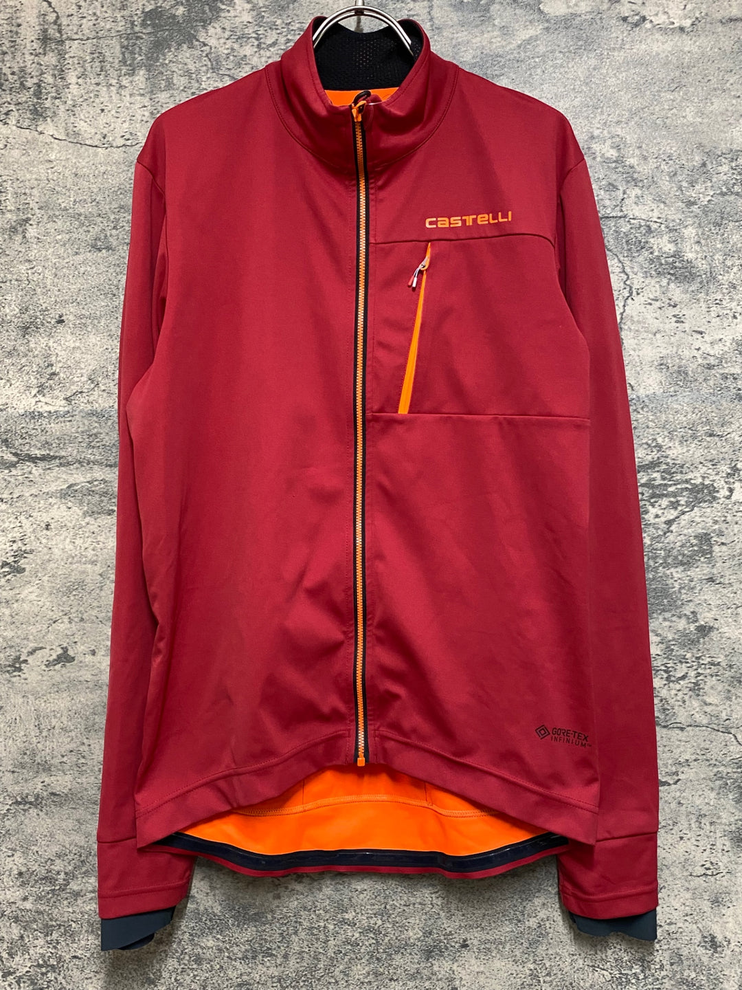 JP538 カステリ CASTELLI 長袖 サイクルジャケット 赤 L GORE-TEX INFINIUM