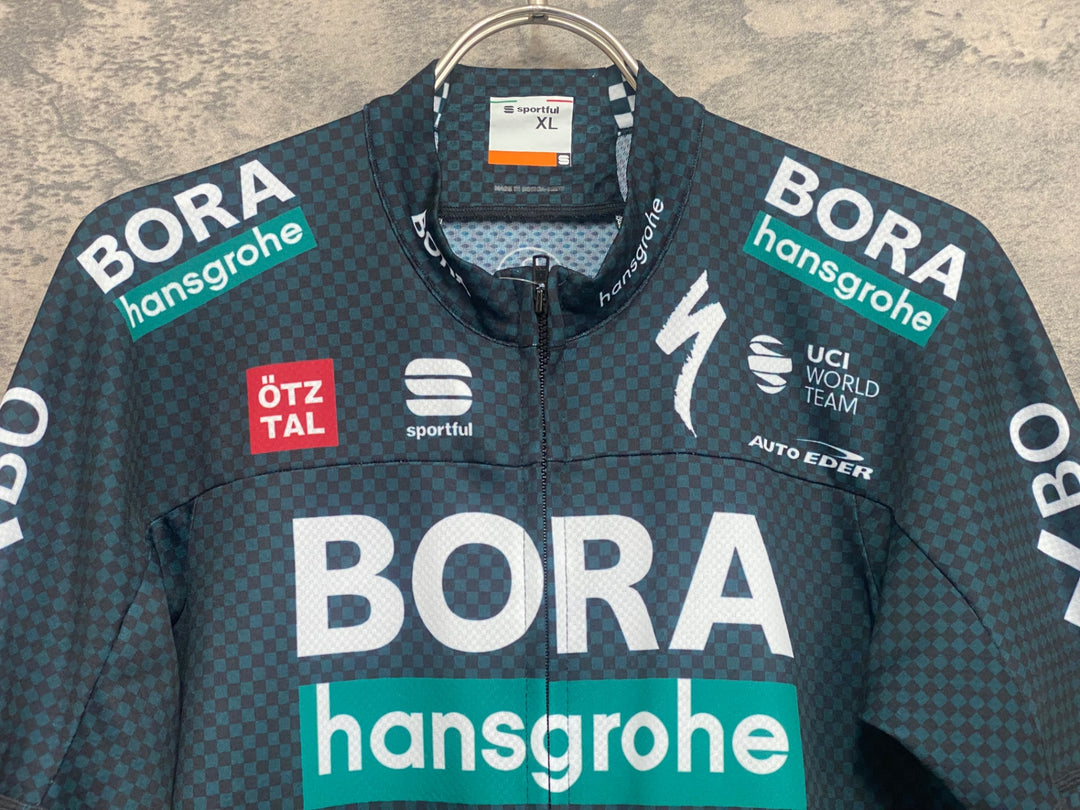 JN355 スポーツフル sportful 半袖 サイクルジャージ 深緑 XL BORA