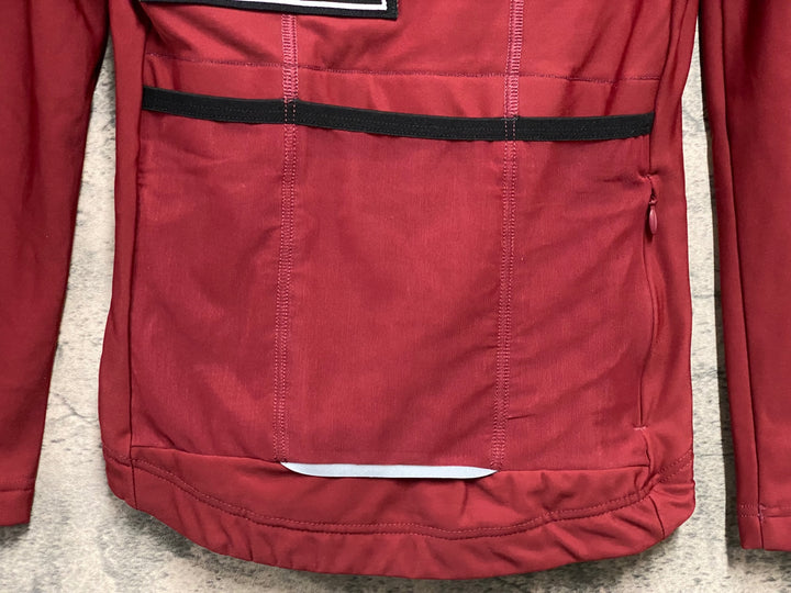 JM541 カフェドシクリステ Cafe du Cycliste AUDREY WOMEN 長袖 サイクルジャージ 赤 XS 裏起毛 レディース