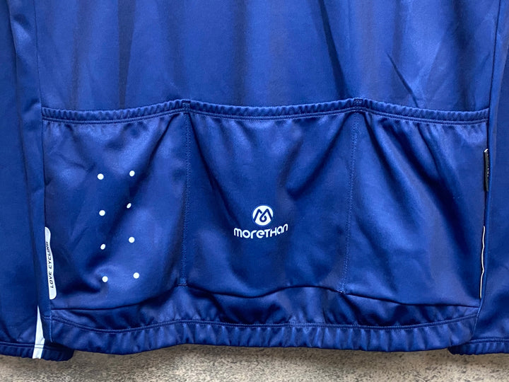 KN294 モーゼン morethan 長袖 サイクルジャージ 紺 3XL 裏起毛