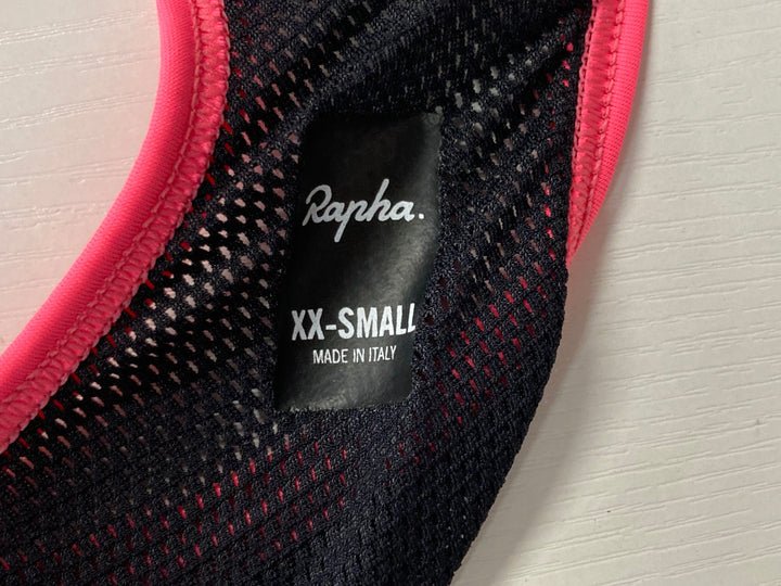 JE569 ラファ Rapha WOMEN'S BIB SHORTS ビブショーツ 黒 ピンク レディース XXS