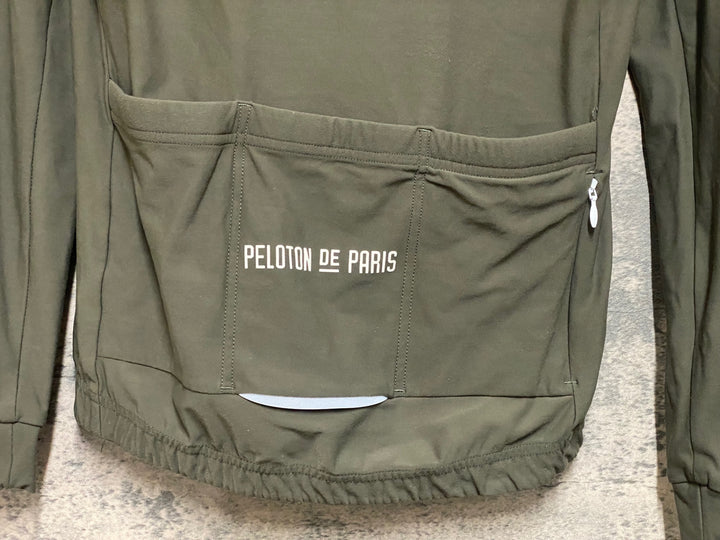 JN476 プロトンドパリ PELOTON DE PARIS 長袖 サイクルジャージ カーキ M