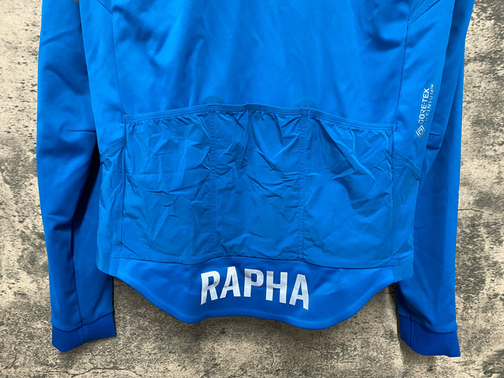 JV379 ラファ Rapha MEN'S PRO TEAM LS GORE-TEX WINDSTOPPER JERSEY 長袖 サイクルジャージ M ターコイズ GORE-TEX INFINIUM