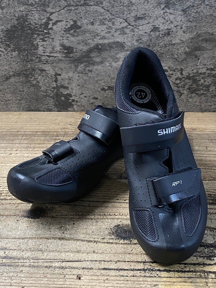 KG426 シマノ SHIMANO RP1 SHRP100-S L ビンディングシューズ ブラック EU42 3穴 ※ペン字あり