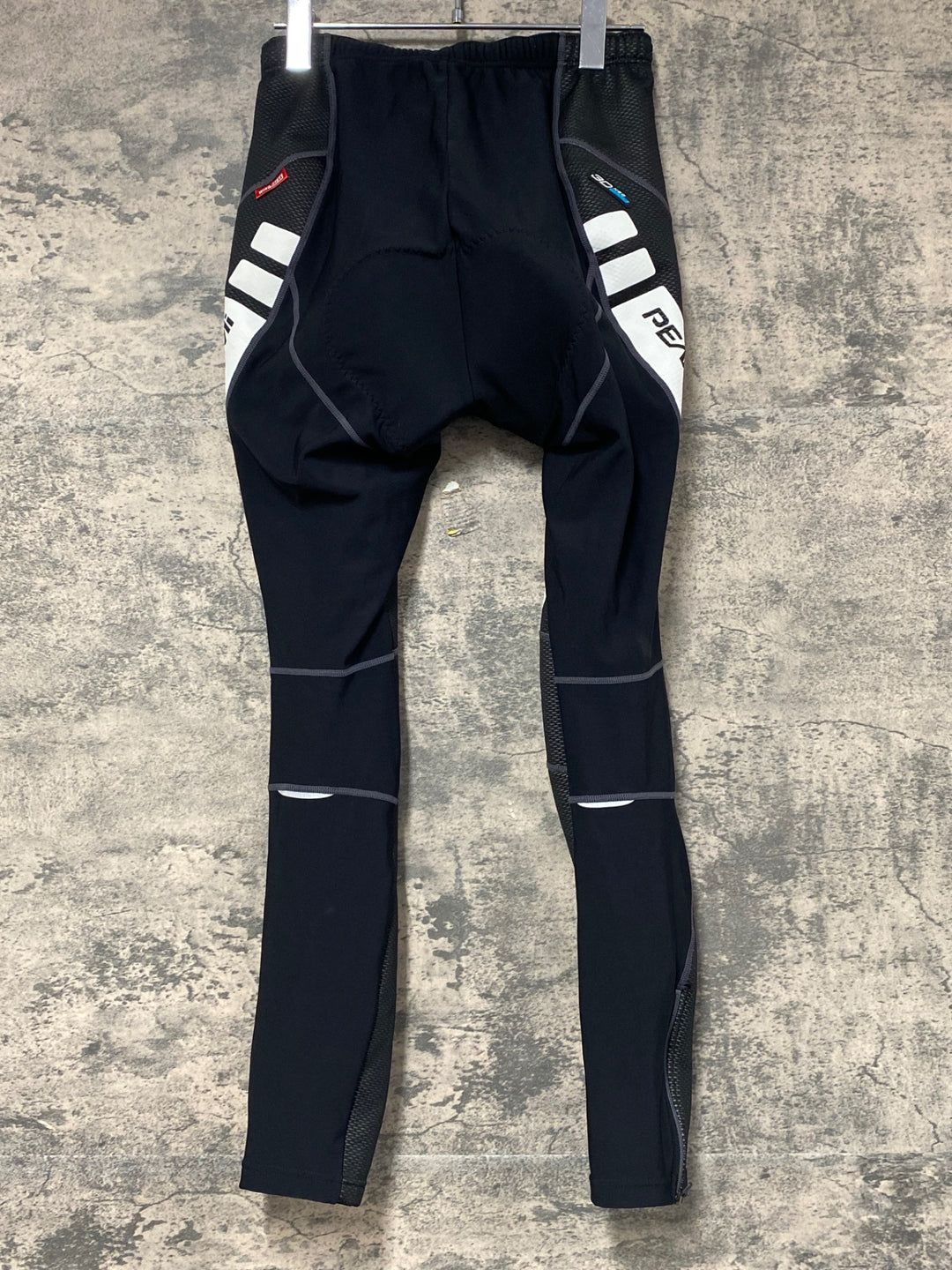 KG987 パールイズミ PEARL iZUMi レーサータイツ 黒 白 L 裏起毛 WINDBREAK