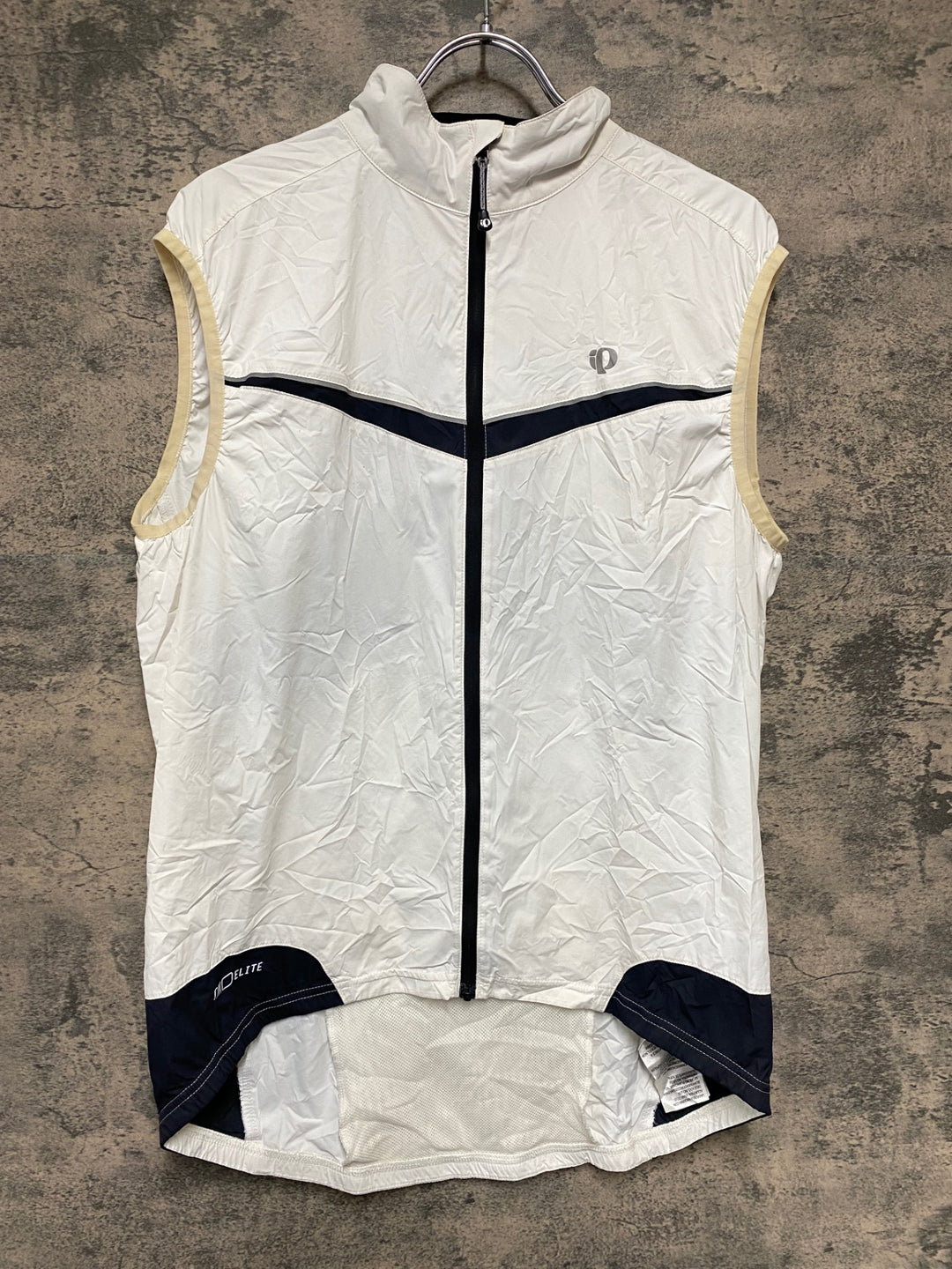 KK063 パールイズミ PEARL iZUMi サイクルベスト ジレ 白 サイズ不明 ※タグ劣化