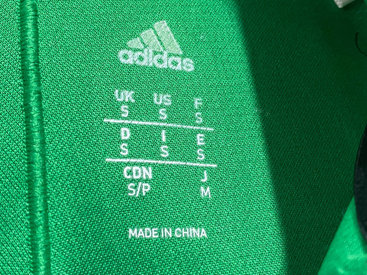 JS582 アディダス adidas 半袖 サイクルジャージ 緑 M