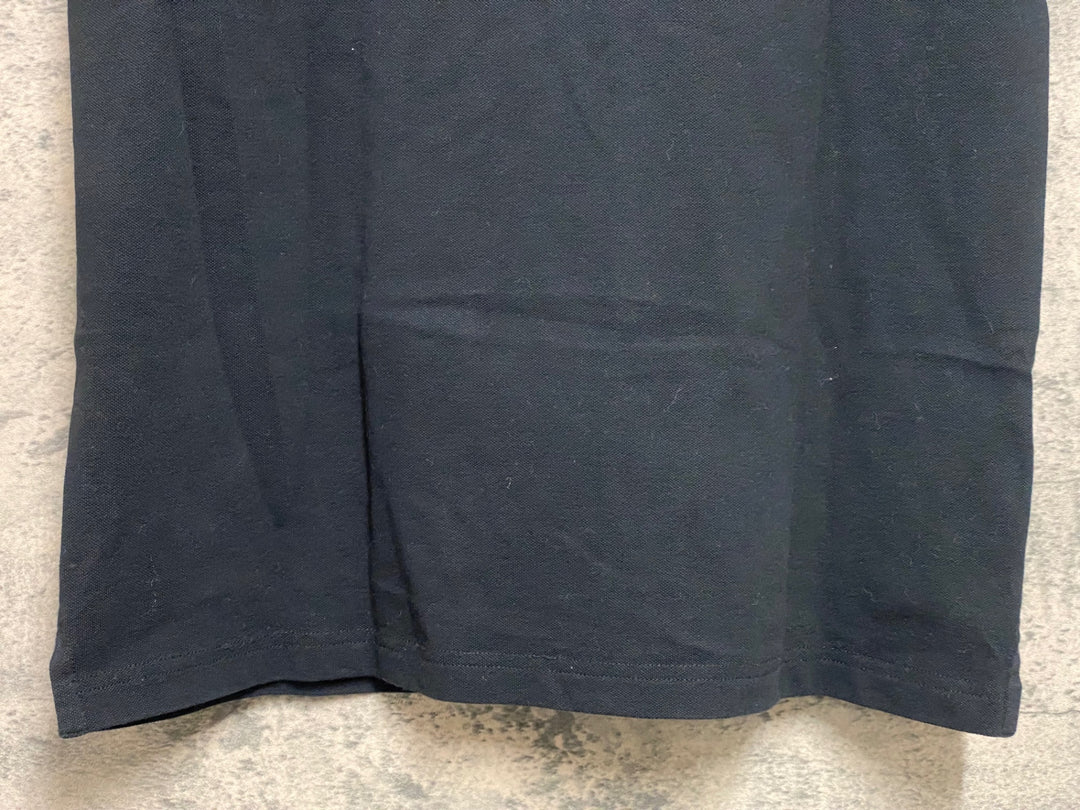 JL098 アソス assos SIGNATURE POLO 半袖 ポロシャツ 黒 S ※はがれ