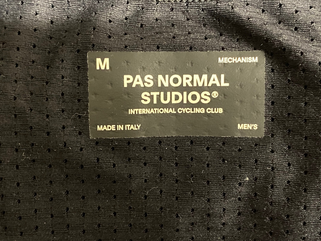 KE899 パスノーマルスタジオ PAS NORMAL STUDIES Mechanism Deep Winter Long Bibs ビブタイツ 紺 S 裏起毛