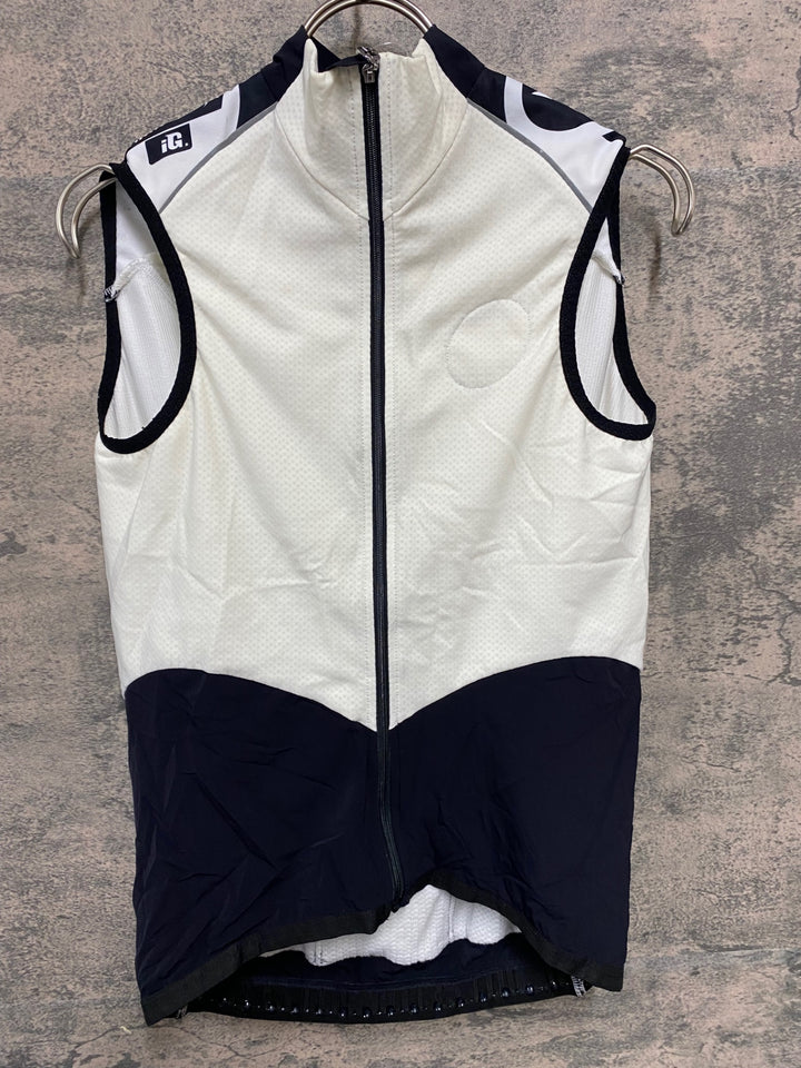 KC491 アソス assos iG.falkenZahn ベスト ジレ 白黒 M 裏起毛