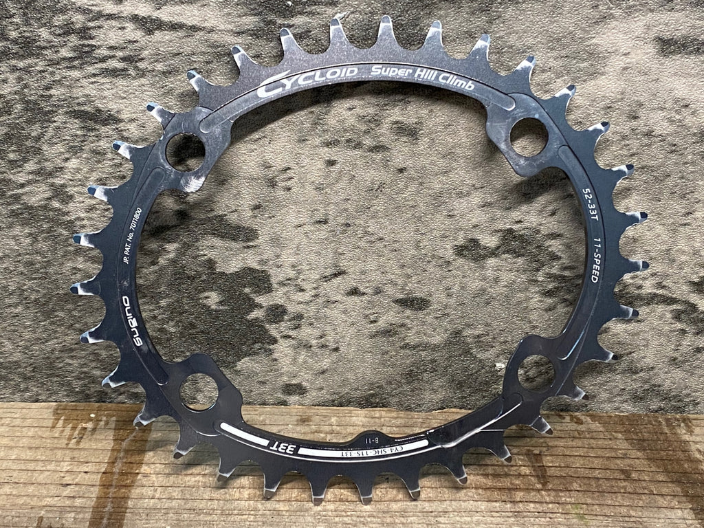 JK091 スギノ Sugino CYCLOID CY4-SHC 楕円チェーンリング 33T BCD