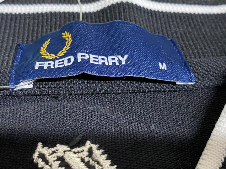 JO843 FRED PERRY × narifuri ハーフジップ シャツ 黒 M