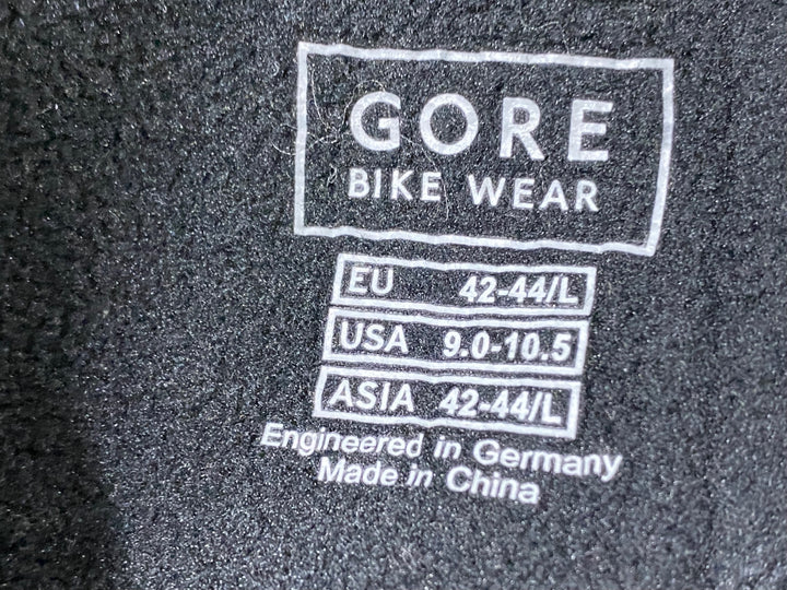 KH646 ゴアバイクウェア GORE BIKE WEAR シューズカバー 黄 L 裏起毛 WINDSTOPPER Soft Shell