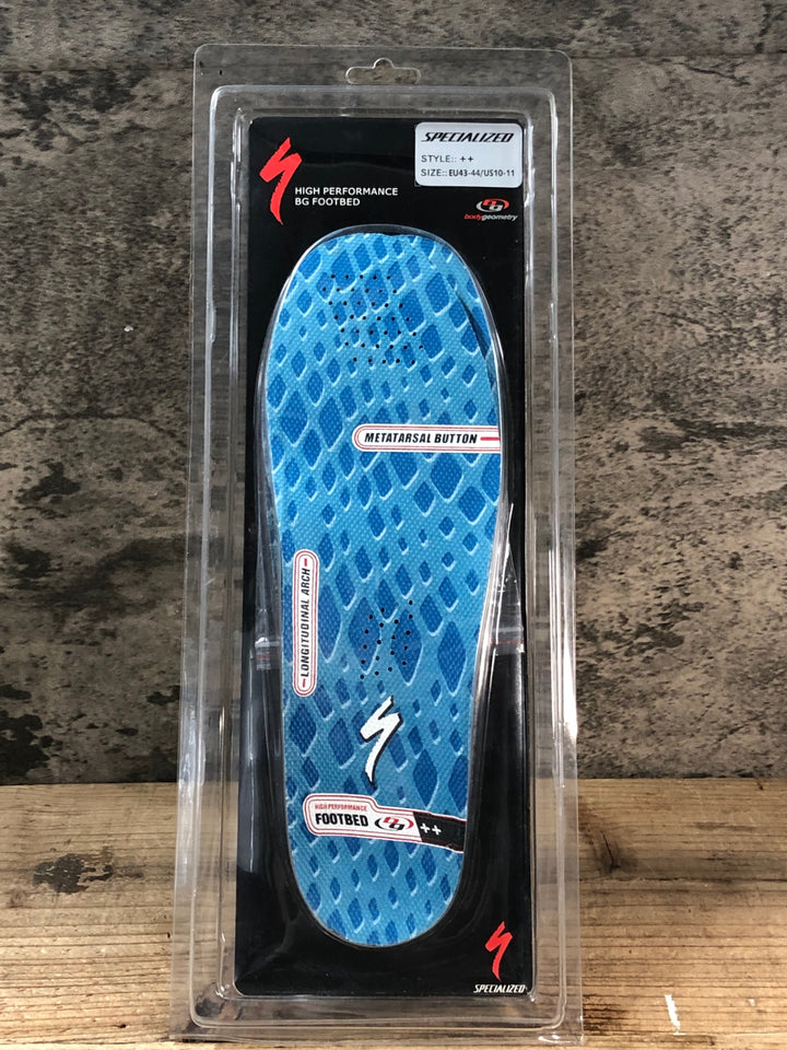 JX534 スペシャライズド SPECIALIZED HIGH PERFORMANCE BG FOOTBED インソール 水色 EU43-44