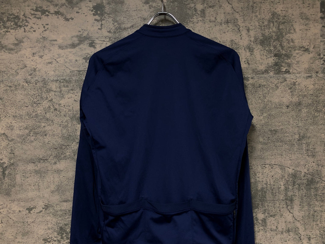 JU215 ラファ Rapha MEN'S CORE LONG SLEEVE JERSEY 長袖 サイクルジャージ ネイビー L 裏起毛