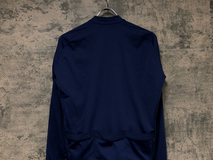 JU215 ラファ Rapha MEN'S CORE LONG SLEEVE JERSEY 長袖 サイクルジャージ ネイビー L 裏起毛