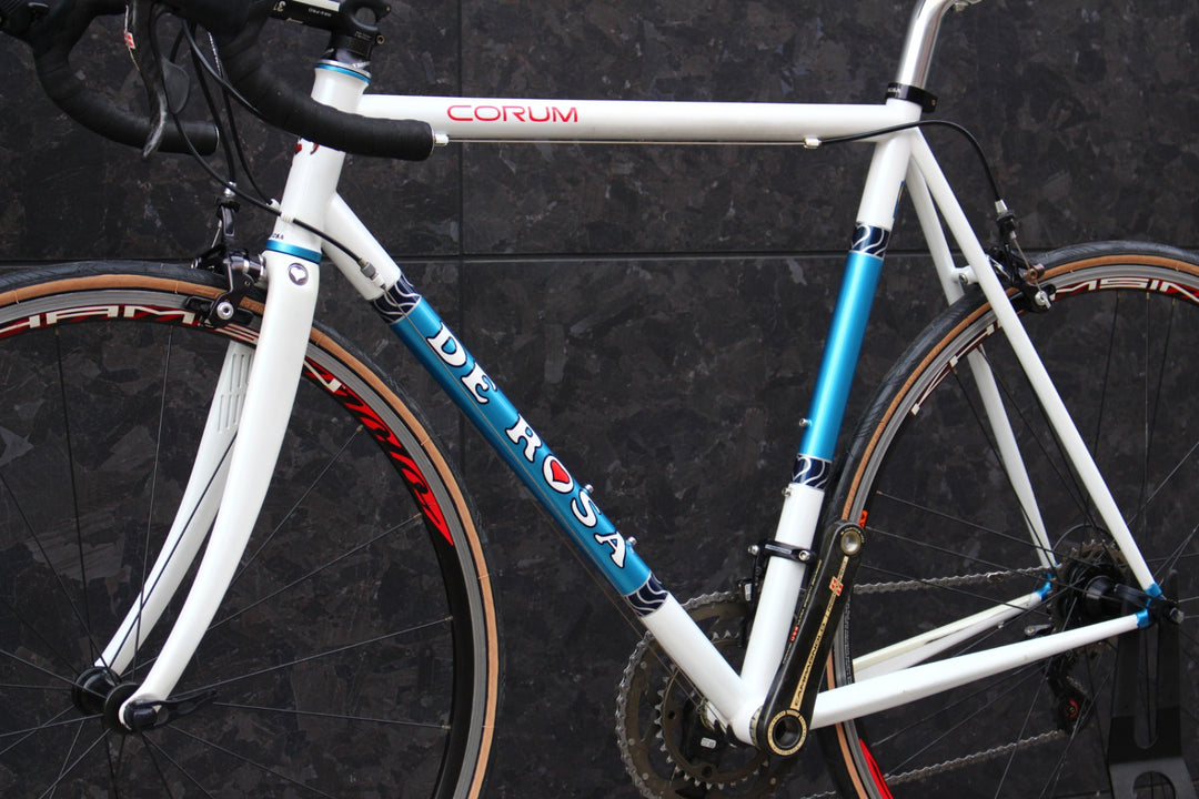 デローザ DE ROSA コルム CORUM 2011モデル 54サイズ カンパニョーロ レコード 11S クロモリ ロードバイク 【福岡店】