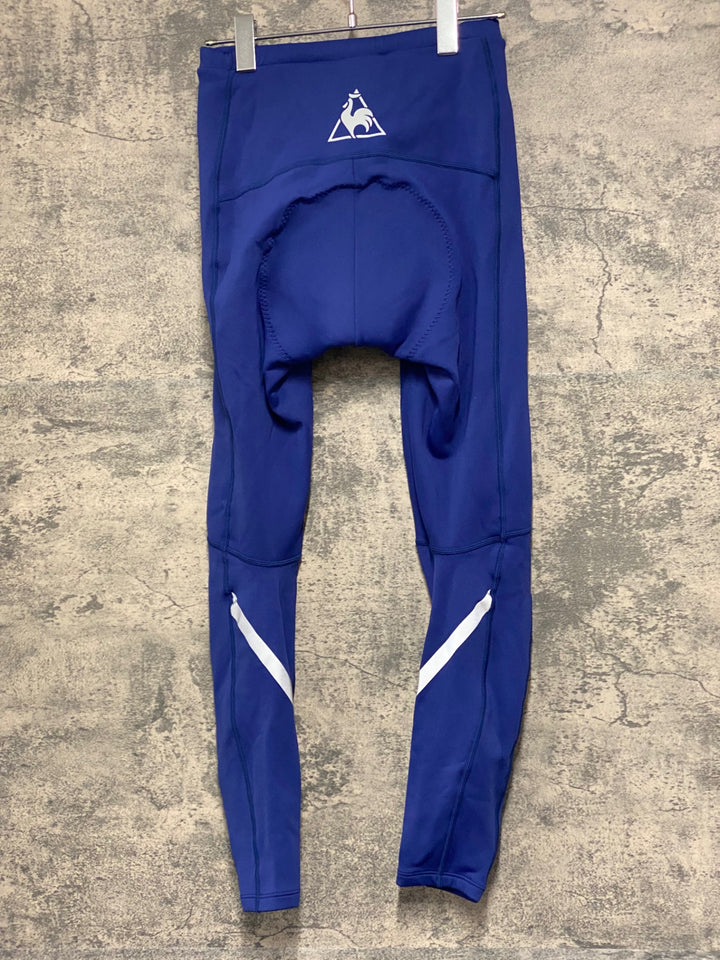 JT584 ルコックスポルティフ le coq sportif レーサータイツ 青 S 裏起毛