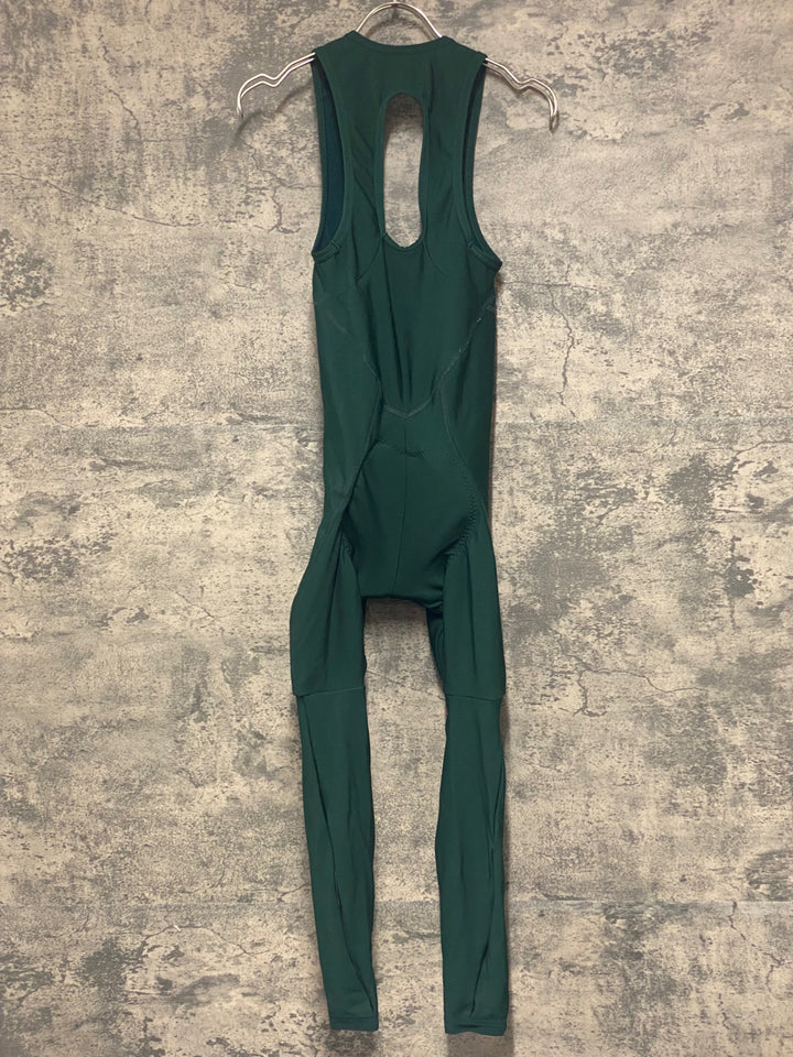 KE380 カフェドシクリステ CAFE DU CYCLISTE MARIE MEN ビブタイツ  XS 緑 裏起毛