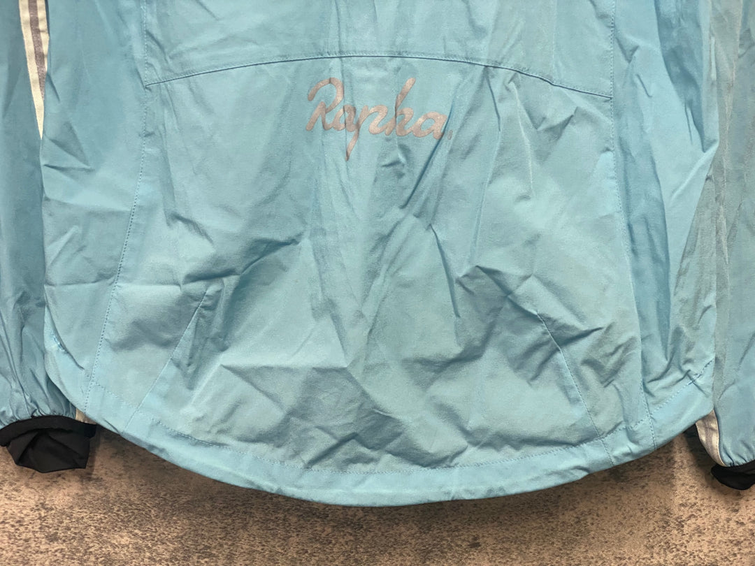 JZ546 ラファ Rapha WIND JACKET 長袖 ウインドブレイカー 水色 M ※チャック破損