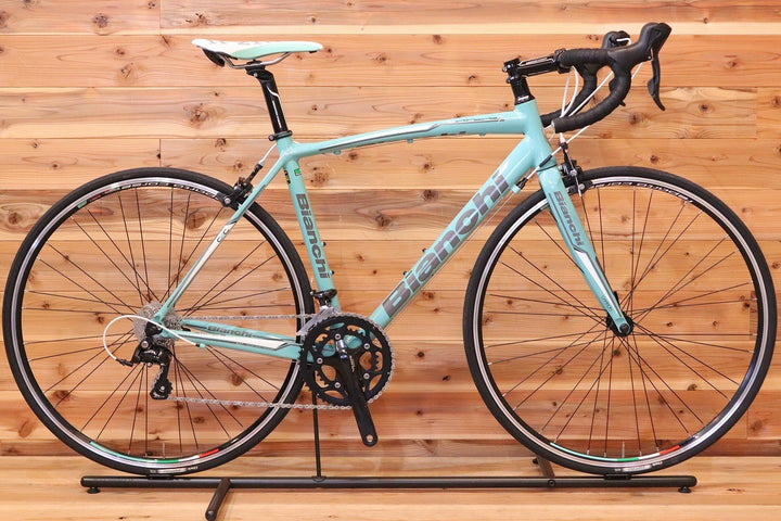 おまけ付き！ ビアンキ BIANCHI ヴィアニローネ VIA NIRONE 7 2015モデル 53サイズ シマノ ソラ 3500 9S アルミ ロードバイク 【広島店】