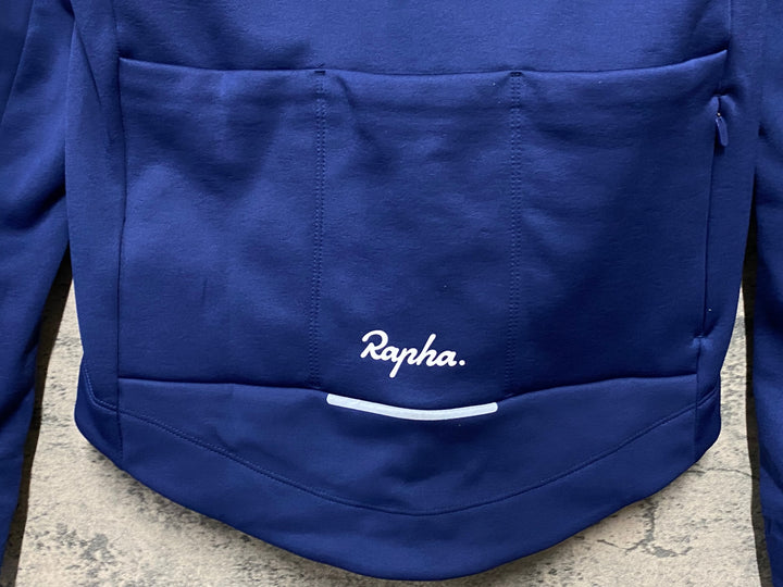KI814 ラファ Rapha MEN'S CORE WINTER JACKET 長袖 サイクルジャケット 紺 S 裏起毛