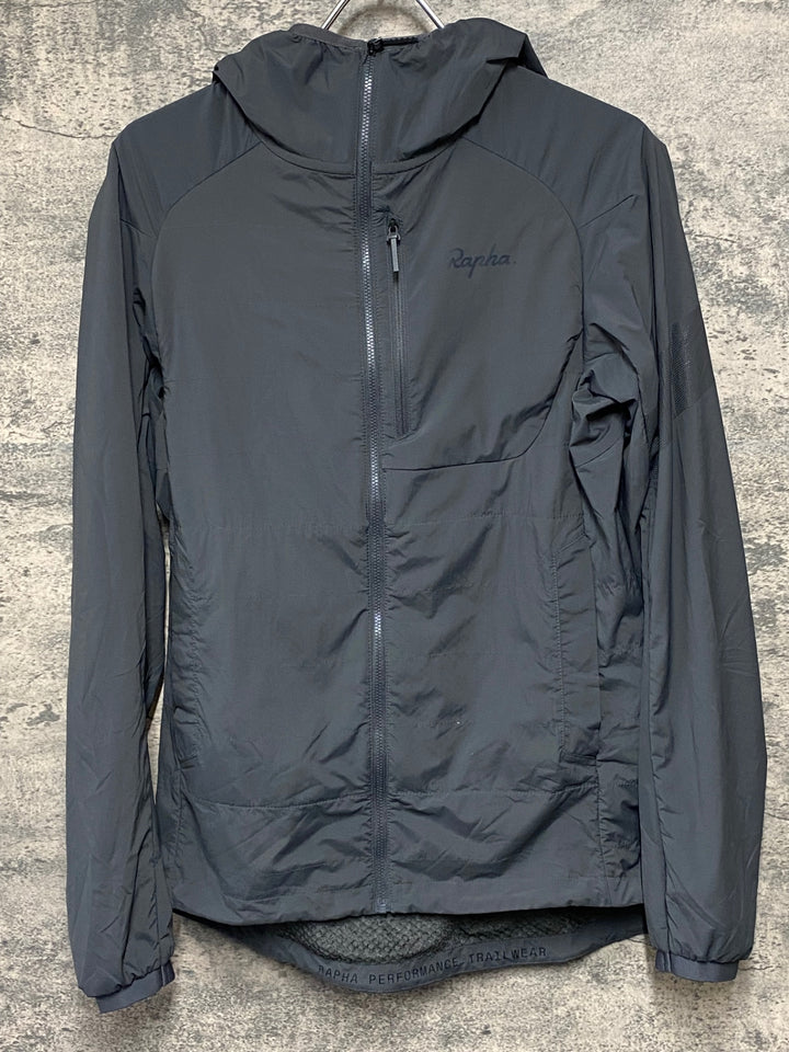 JG778 ラファ Rapha TRAIL INSULATED JACKET 長袖 サイクルジャケット グレー S 裏起毛