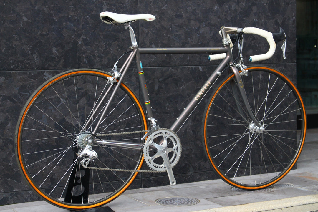 チネリ CINELLI ジーニアス GENIUS 45ANNIVERSARIO 45周年 1993モデル カンパニョーロ レコード Mix 8S クロモリ ロードバイク 【福岡店】