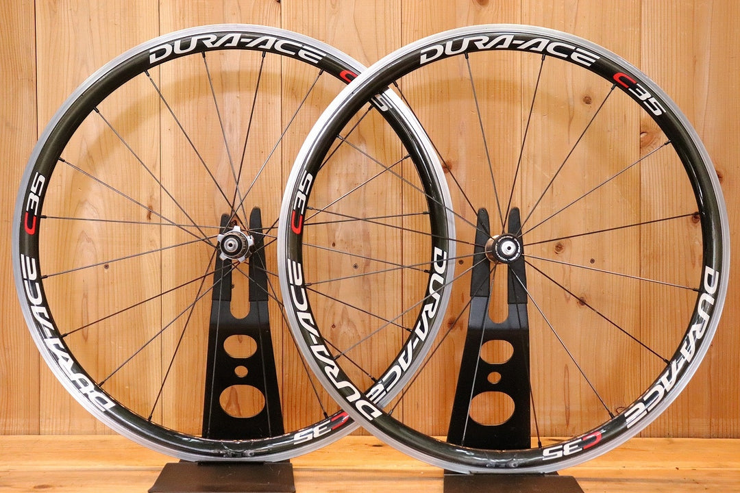 シマノ SHIMANO デュラエース DURA-ACE WH-7900 C35 CL アルミ/カーボン クリンチャー ホイールセット シマノ 10S ナローリム 15C 【芦屋店】
