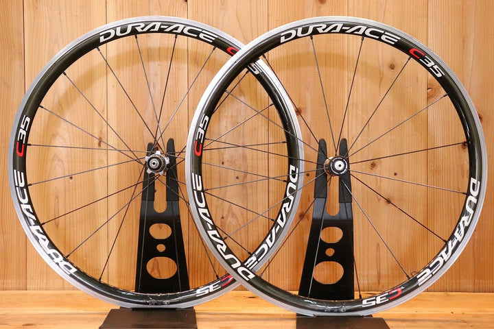 シマノ SHIMANO デュラエース DURA-ACE WH-7900 C35 CL アルミ/カーボン クリンチャー ホイールセット シマノ 10S ナローリム 15C 【芦屋店】