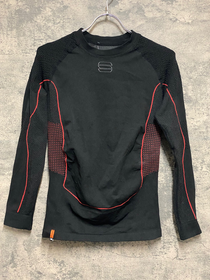 KR424 スポーツフル sportful Essentials 長袖 ベースレイヤー 黒 XL-XXL