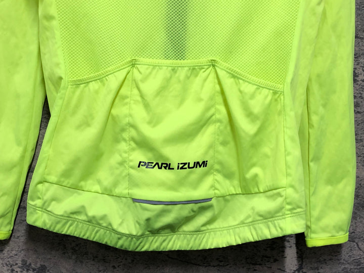 JV077 パールイズミ PEARL iZUMi 長袖 ウインドブレイカー イエロー XS
