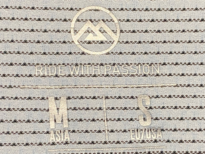 JV933 モントン MONTON 長袖 サイクルジャージ 黒 青 M