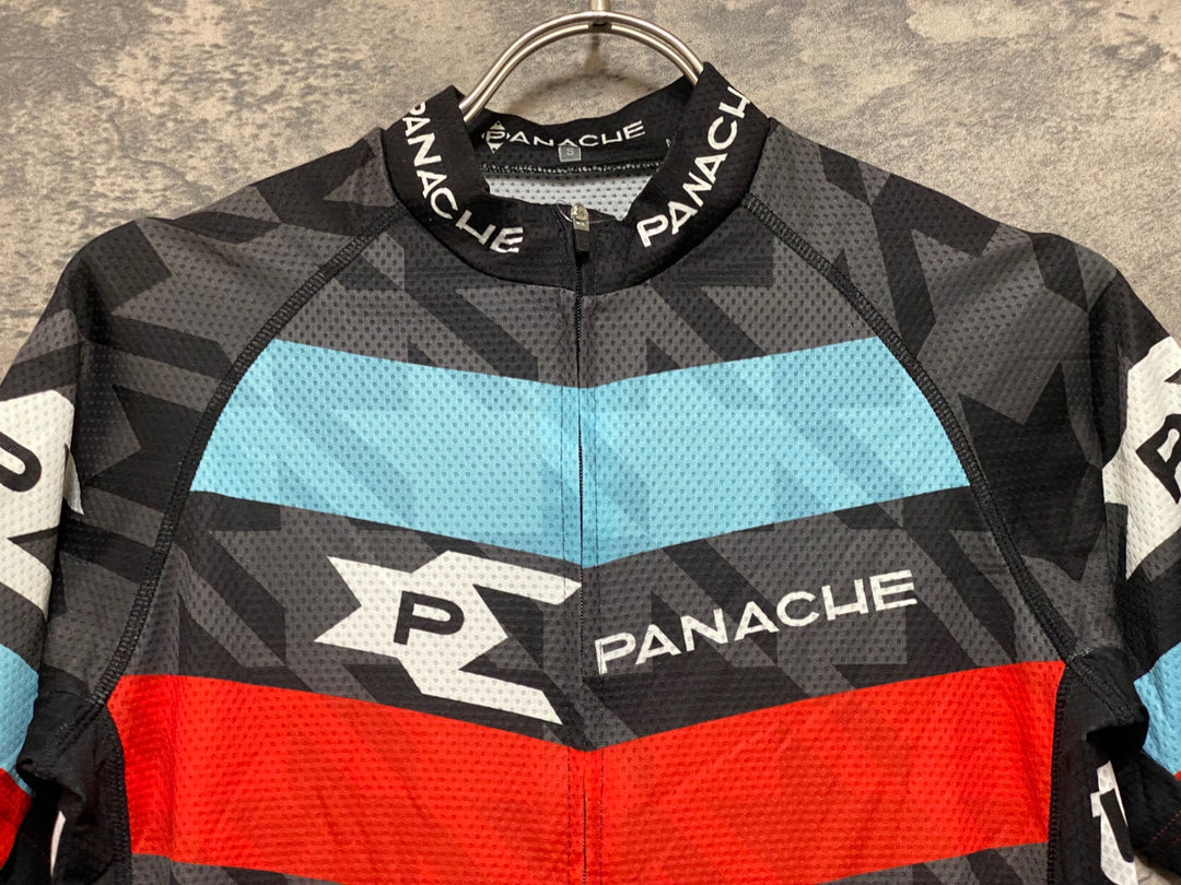 JO330 パナシェ PANACHE 半袖 サイクルジャージ 黒 S