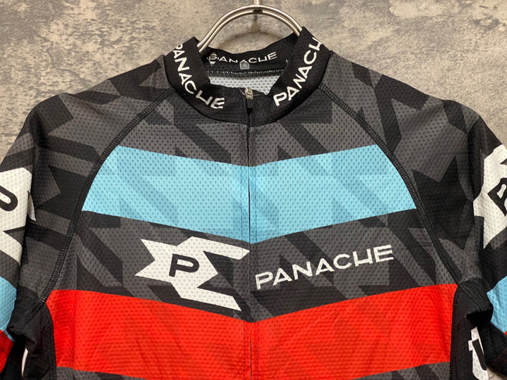 JO330 パナシェ PANACHE 半袖 サイクルジャージ 黒 S