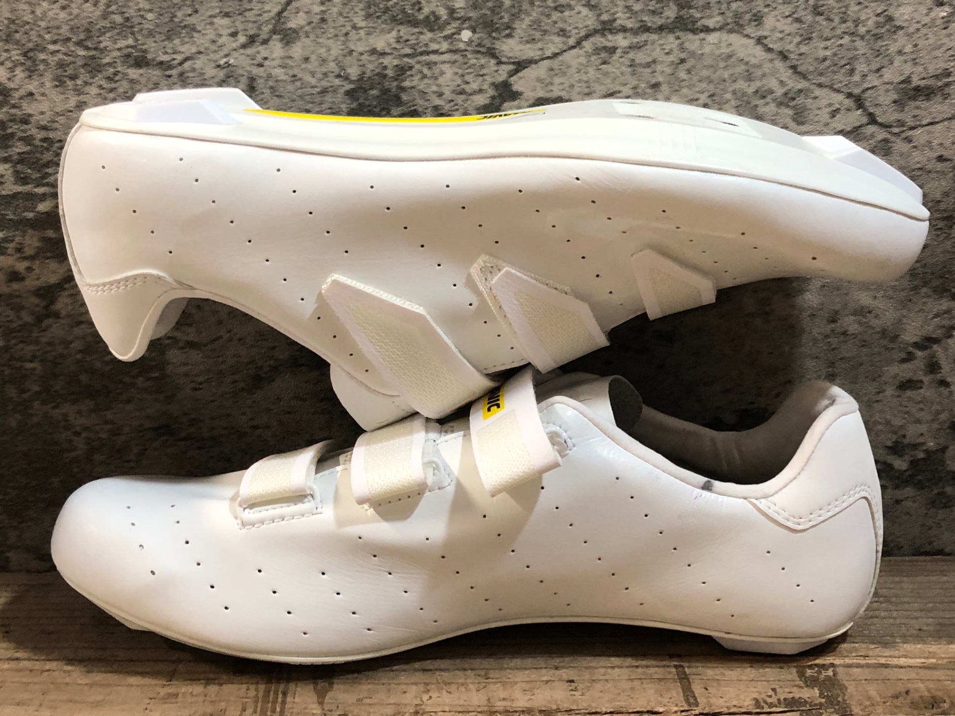JT231 マヴィック MAVIC COSMIC ベルクロ ビンディングシューズ 3穴 白