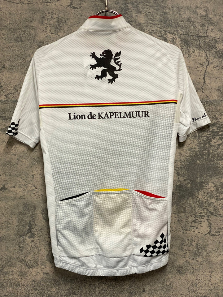 KC564 リオンドカペルミュール Lion de KAPELMUUR 半袖 サイクルジャージ 白 M