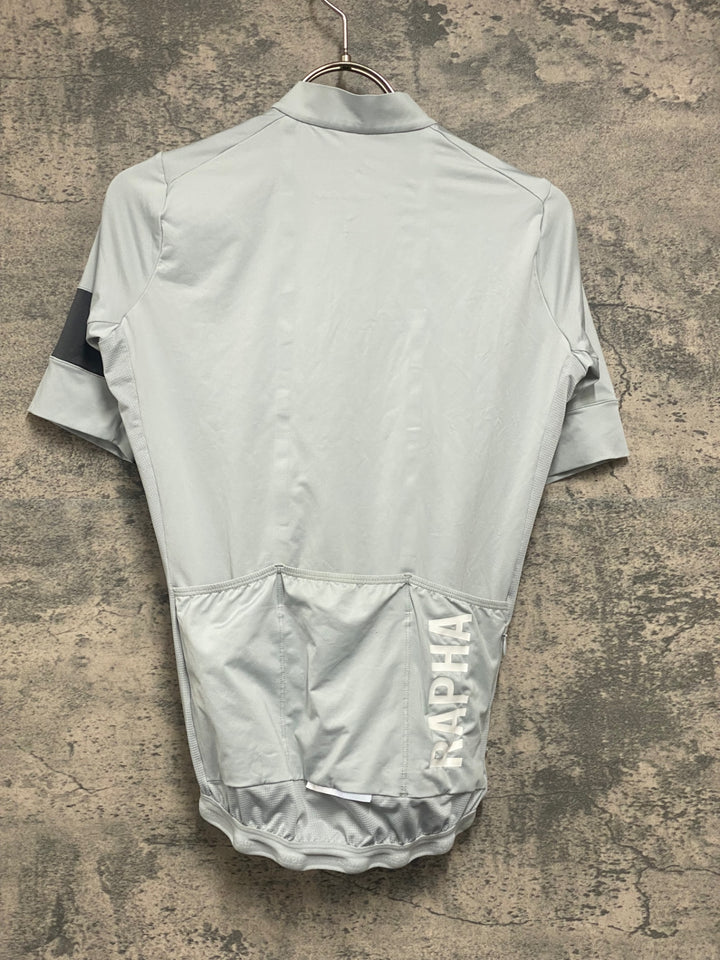 JX035 ラファ Rapha PRO TEAM TRAINING JERSEY 半袖 サイクルジャージ グレー XS 裾ゴム伸び