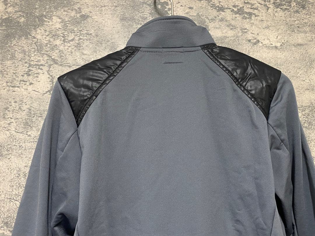 KI143 レリック reric plus 長袖 サイクルジャケット 黒グレー S 裏起毛