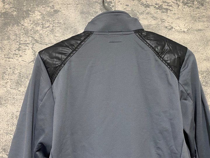 KI143 レリック reric plus 長袖 サイクルジャケット 黒グレー S 裏起毛