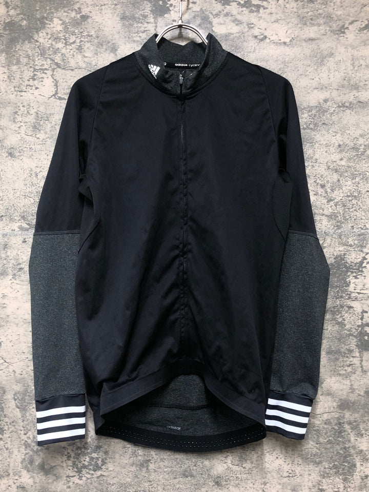 KL248 アディダス adidas 長袖 サイクルジャージ 黒 O