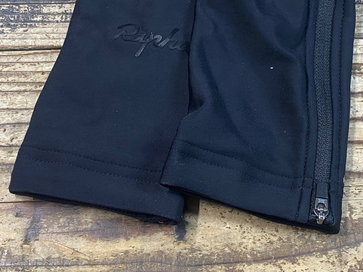 JS849 ラファ Rapha レッグウォーマー 黒 L 裏起毛