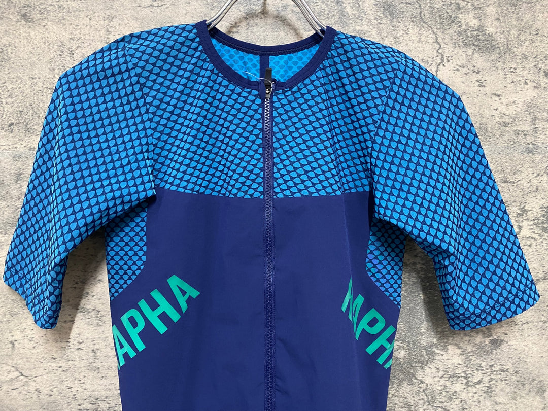 KR203 ラファ Rapha PRO TEAM CRIT JERSEY 半袖 サイクルジャージ 紺 XS