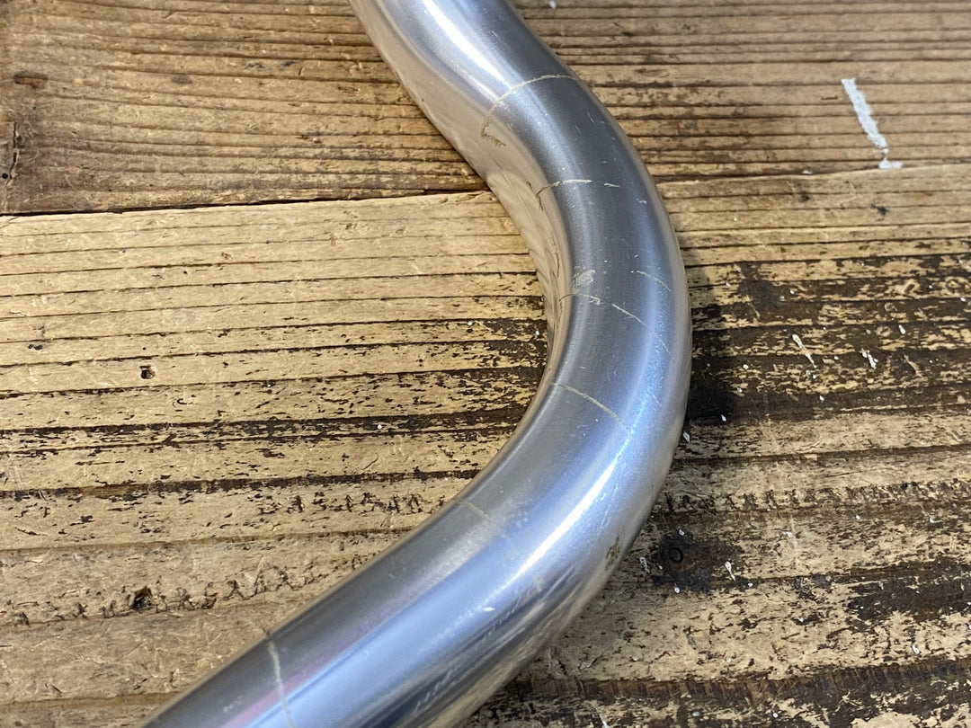 JZ154 日東 NITTO Mod185 アルミ ドロップハンドル 420mmブラケット部C-C Φ26.0mm シルバー