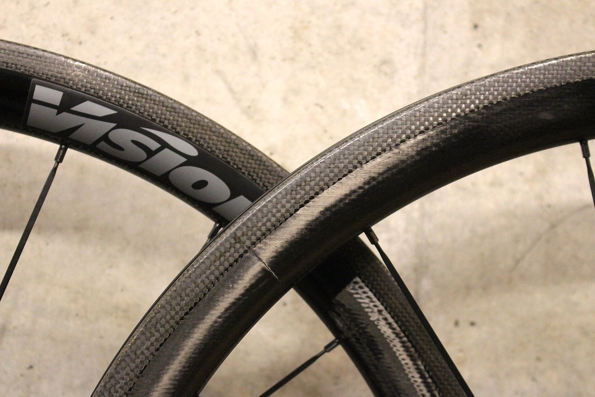 ヴィジョン VISION トライマックス TRIMAX CARBON 40 LTD カーボン クリンチャー ホイールセット シマノ 12/1 –  BICI AMORE ONLINE STORE