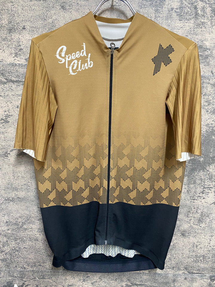 KR253 アソス Assos Equipe RS Jersey S11 Speed Club 24 半袖 サイクルジャージ 黒 カーキ L